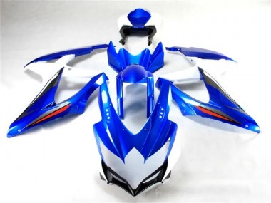 Suzuki GSXR 600 / 750 K8 2008-2010 Motorrad Verkleidungen & Plastik - Blau Weiß