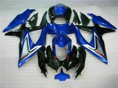 Suzuki GSXR 600 / 750 K8 2008-2010 Motorrad Vollverkleidung - Blau Schwarz