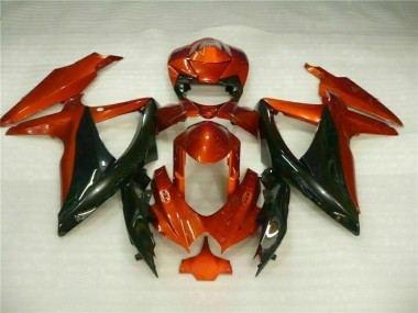 Suzuki GSXR 600 / 750 K8 2008-2010 Motorrad Verkleidung - Rot Schwarz