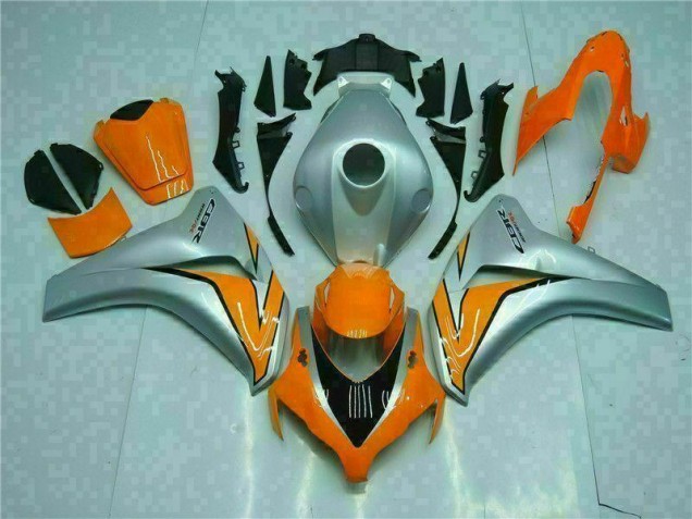 Honda CBR 1000 RR 2008-2011 Motorrad Verkleidungen - Orange Silber Honda CBR 1000 RR 2008-2011 Motorrad Verkleidungen - Orange Silber