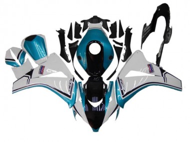 Honda CBR 1000 RR 2008-2011 Motorrad Verkleidungen - Blau Weiß Schwarz