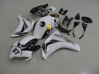 Honda CBR 1000 RR 2008-2011 Motorrad Verkleidungen - Weiß Und Schwarz 87