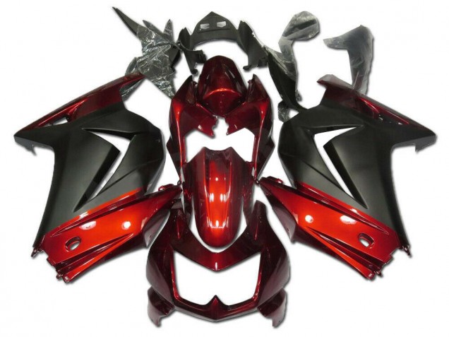 Kawasaki EX250 2008-2012 Motorrad Verkleidungen - Rot Grau Kawasaki EX250 2008-2012 Motorrad Verkleidungen - Rot Grau