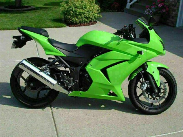 Kawasaki EX250 2008-2012 Motorrad Verkleidungen - Grün Kawasaki EX250 2008-2012 Motorrad Verkleidungen - Grün