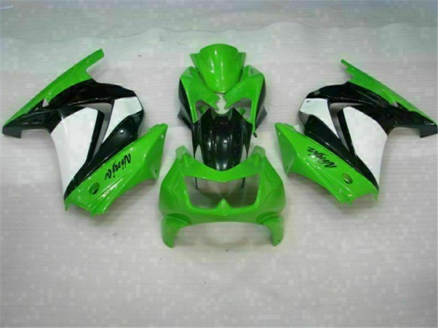 Kawasaki EX250 2008-2012 Motorrad VollVerkleidungen & Plastik - Grün Schwarzer Ninja Kawasaki EX250 2008-2012 Motorrad VollVerkleidungen & Plastik - Grün Schwarzer Ninja