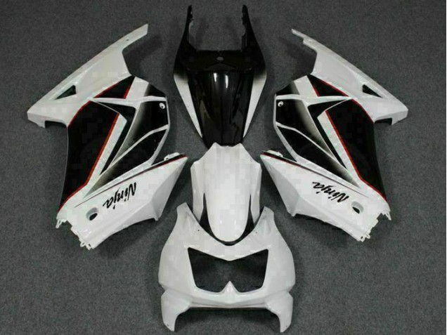 Kawasaki EX250 2008-2012 Motorrad Verkleidung - Weiß Schwarz Ninja Kawasaki EX250 2008-2012 Motorrad Verkleidung - Weiß Schwarz Ninja