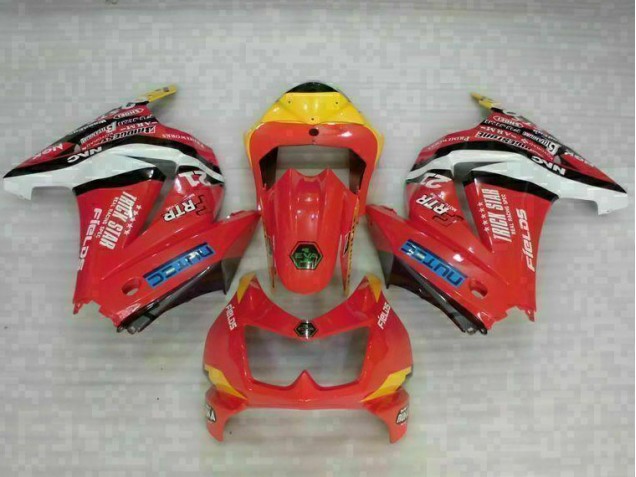 Kawasaki EX250 2008-2012 Motorrad Verkleidungen - Rot Gelb Kawasaki EX250 2008-2012 Motorrad Verkleidungen - Rot Gelb