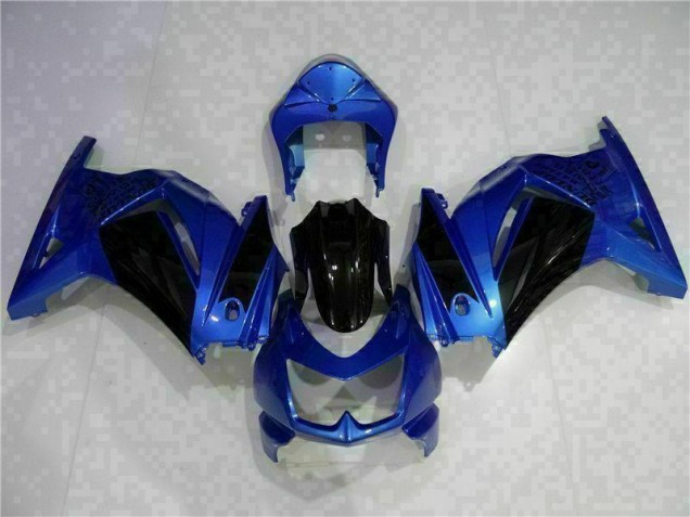 Kawasaki EX250 2008-2012 Motorrad Verkleidungen - Blau Schwarz Kawasaki EX250 2008-2012 Motorrad Verkleidungen - Blau Schwarz