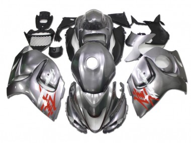 Suzuki GSXR 1300 Hayabusa 2008-2019 Motorrad Verkleidungen - Silber