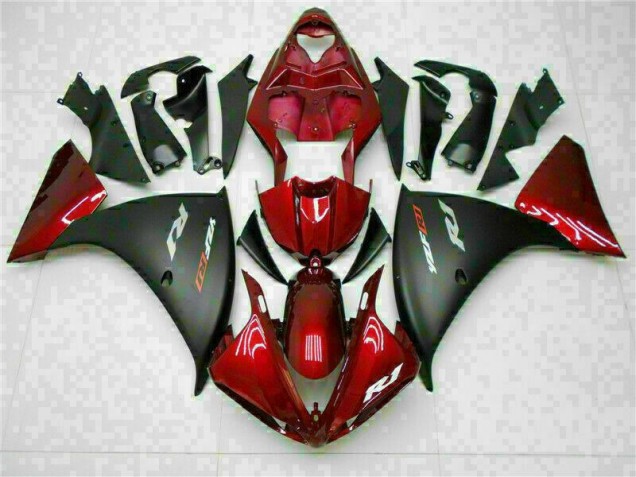Yamaha R1 2009-2011 Motorrad Verkleidung - Rot Schwarz Yamaha R1 2009-2011 Motorrad Verkleidung - Rot Schwarz