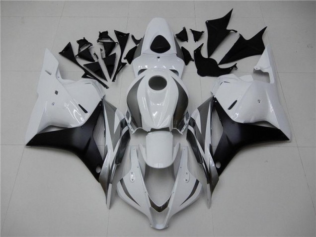 Honda CBR 600 RR 2009-2012 Motorrad Verkleidungen - Weiß Silber Schwarz Honda CBR 600 RR 2009-2012 Motorrad Verkleidungen - Weiß Silber Schwarz