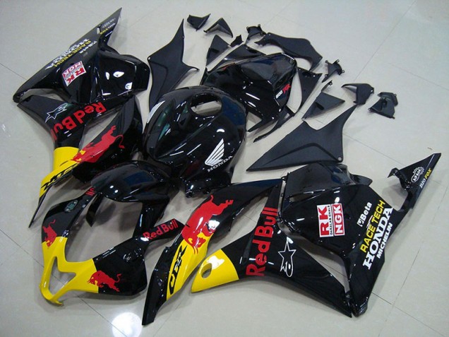 Honda CBR 600 RR 2009-2012 Motorrad Verkleidungen - Schwarzer Rot Bull Honda CBR 600 RR 2009-2012 Motorrad Verkleidungen - Schwarzer Rot Bull