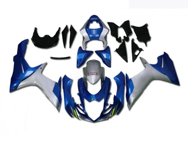 Suzuki GSXR 600 / 750 K11 2011-2024 Motorrad Verkleidungen - Blau Silber Suzuki GSXR 600 / 750 K11 2011-2024 Motorrad Verkleidungen - Blau Silber