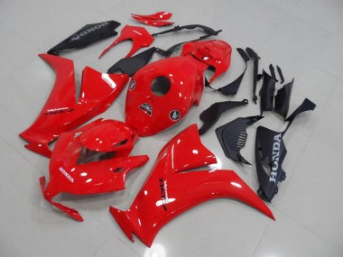 Honda CBR 1000 RR 2012-2016 Motorrad Verkleidungen - Rot und Matt Schwarz