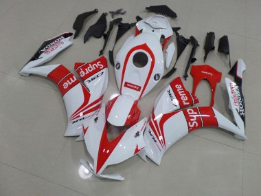 Honda CBR 1000 RR 2012-2016 Motorrad Verkleidungen - Rot Weiß Supreme