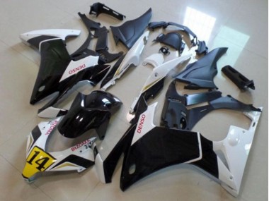 Honda CBR 500 RR 2013-2015 Motorrad Verkleidungen - Schwarz Weißer Denso Rizoma 14