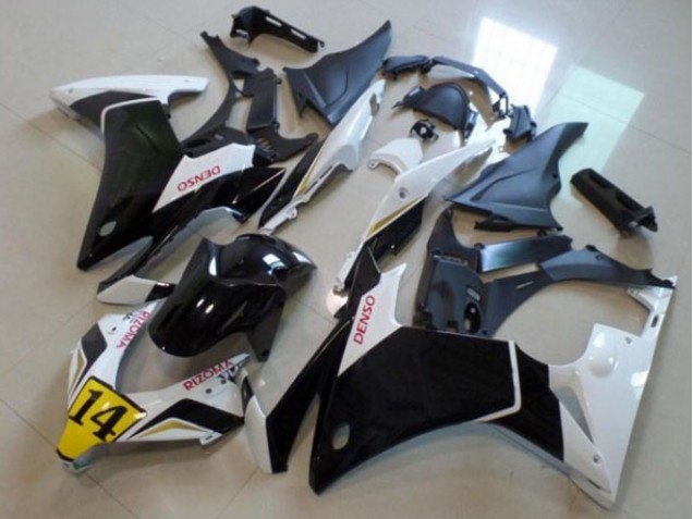 Honda CBR 500 RR 2013-2015 Motorrad Verkleidungen - Schwarz Weißer Denso Rizoma 14 Honda CBR 500 RR 2013-2015 Motorrad Verkleidungen - Schwarz Weißer Denso Rizoma 14