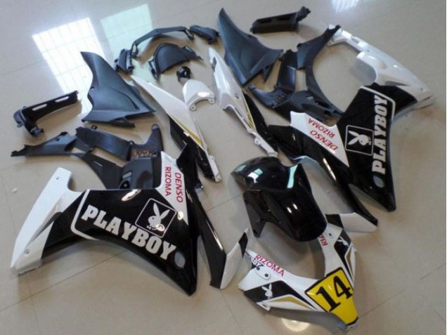 Honda CBR 500 RR 2013-2015 Motorrad Verkleidungen - Schwarz Playboy 14