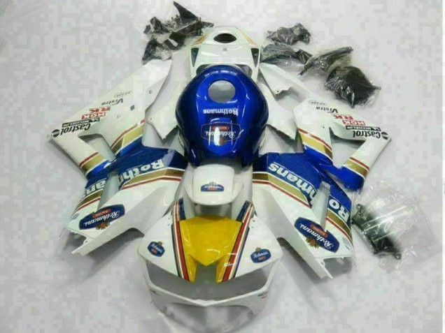 Honda CBR 600 RR 2013-2023 Motorrad Verkleidungen - Weiß Blau Honda CBR 600 RR 2013-2023 Motorrad Verkleidungen - Weiß Blau