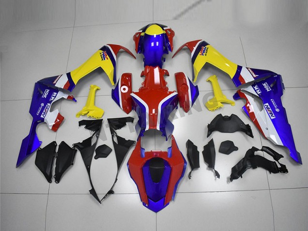Honda CBR 1000 RR 2017-2023 Motorrad Verkleidungen - Blau Gelb Rot Honda CBR 1000 RR 2017-2023 Motorrad Verkleidungen - Blau Gelb Rot