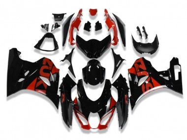 Suzuki GSXR 1000 2017-2023 Motorrad Verkleidung - Schwarz Rot